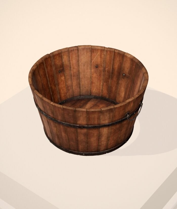 Wooden Bucket 02