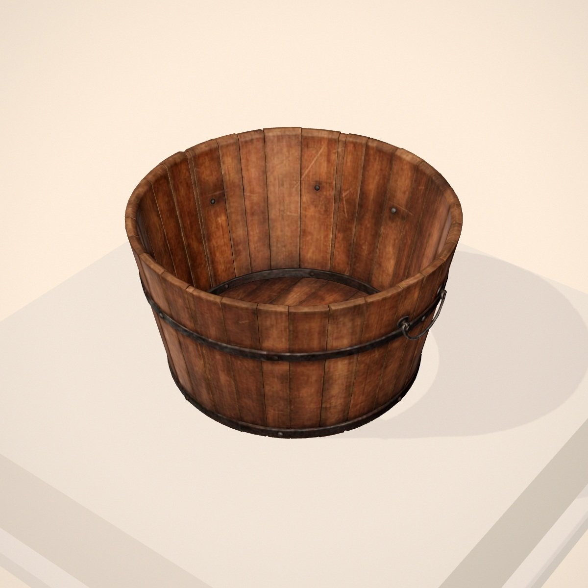 Wooden Bucket 02