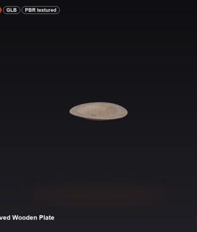 Carved Wooden Plate