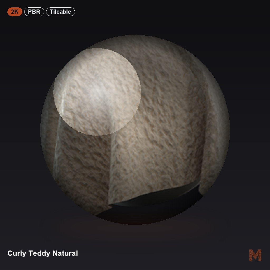 Curly Teddy Natural