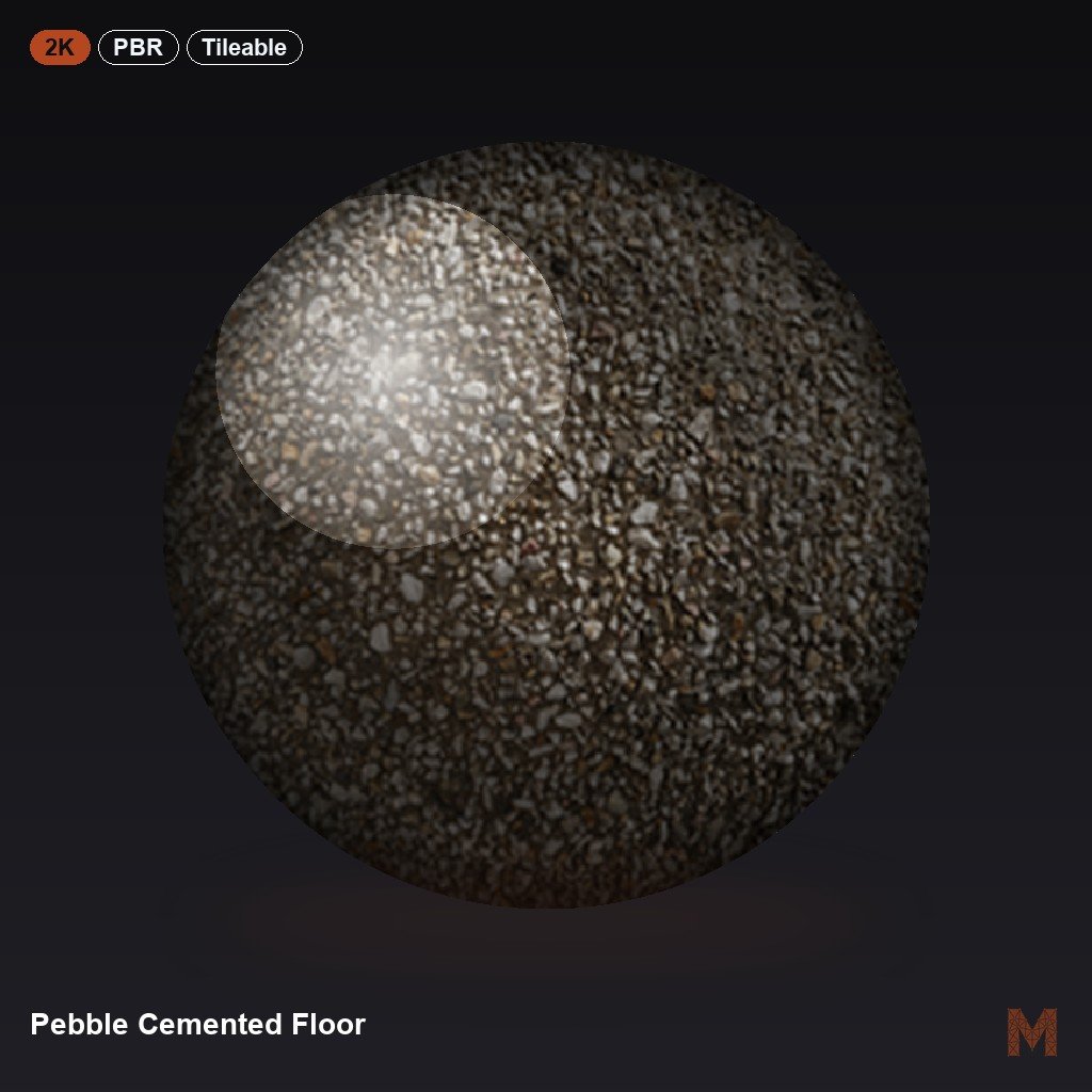 Pebble Cemented Floor