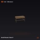 Small Wooden Table 01