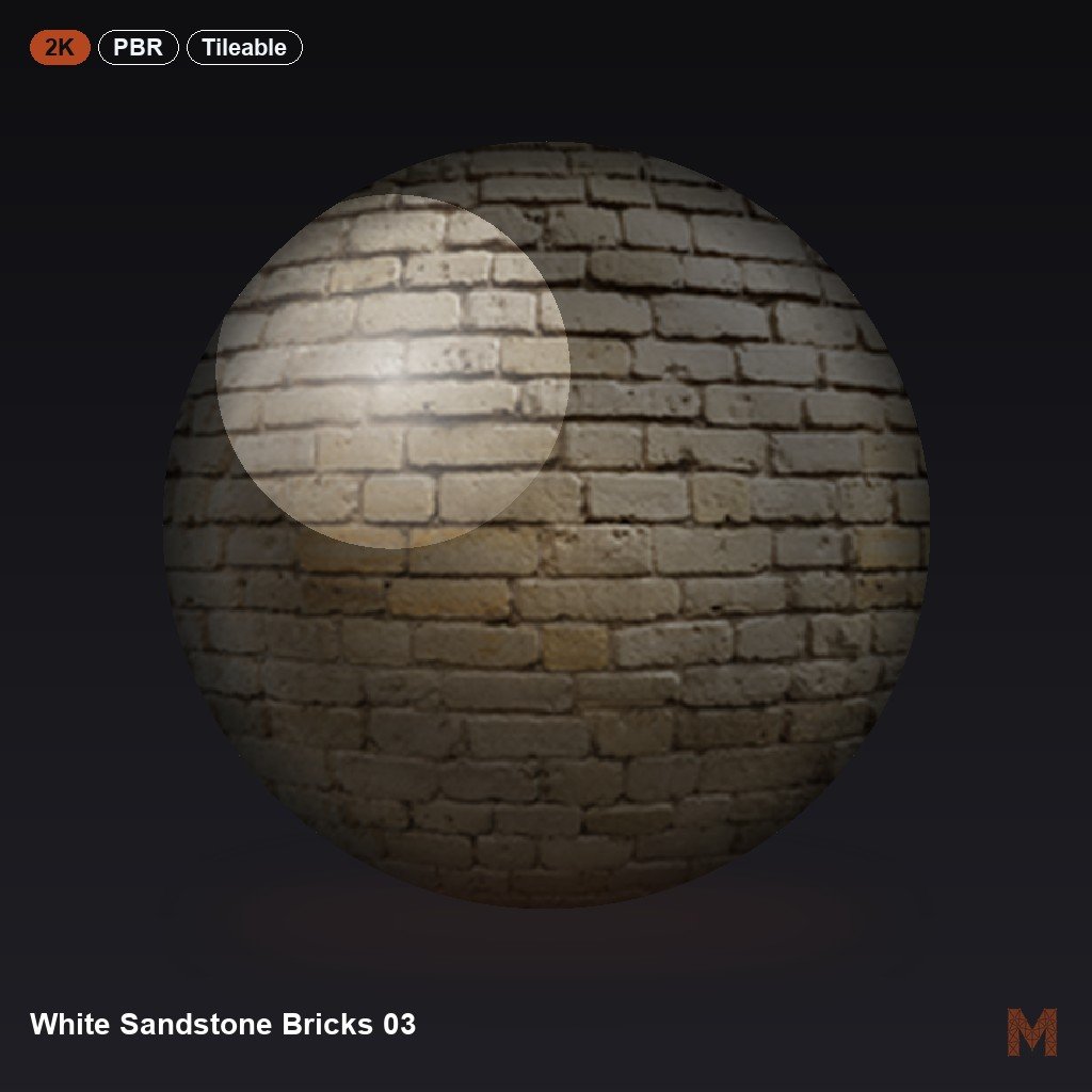 White Sandstone Bricks 03